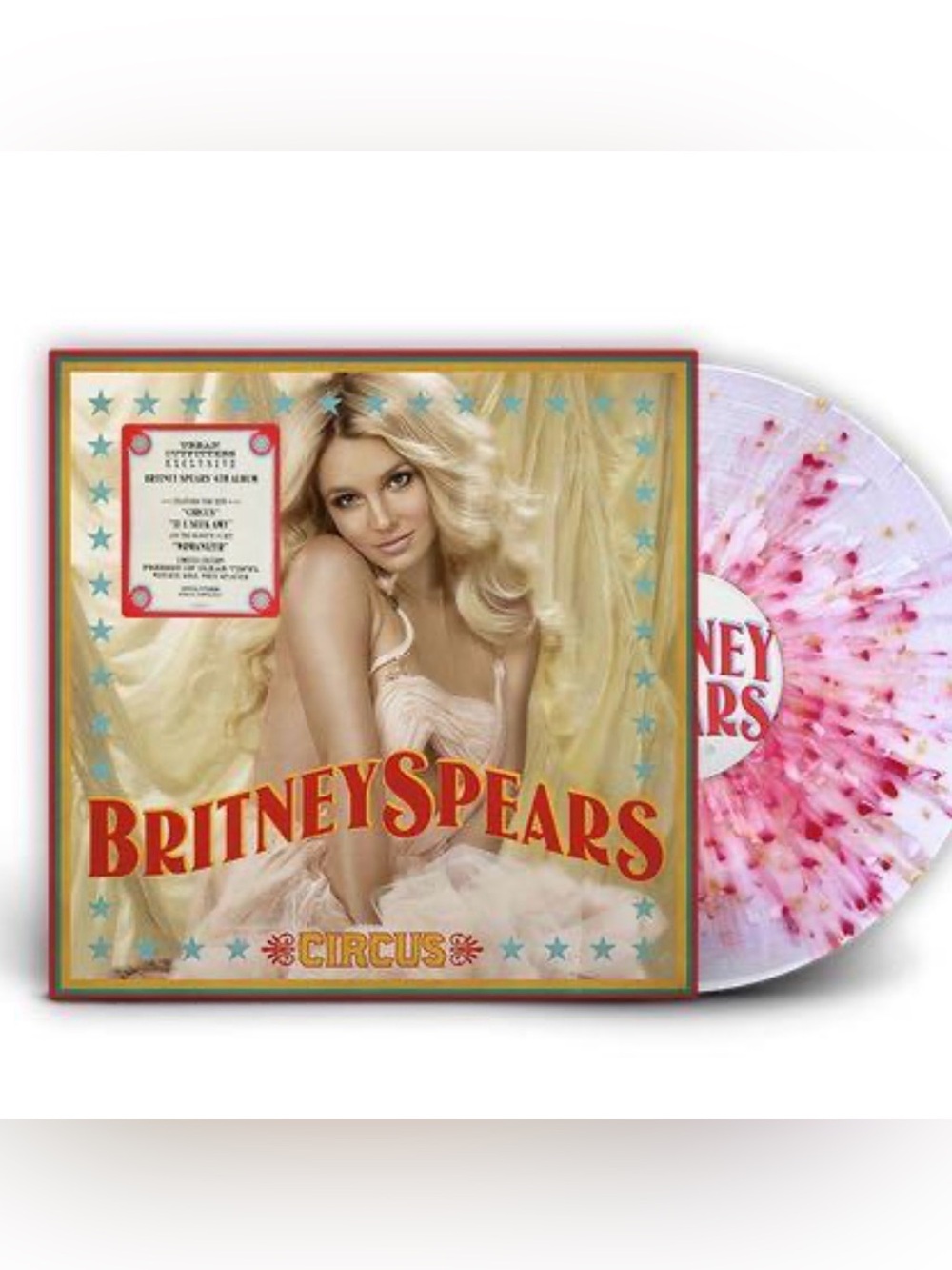 SEALED! Britney Spears Circus Red Gold White Clear Splatter Vinyl